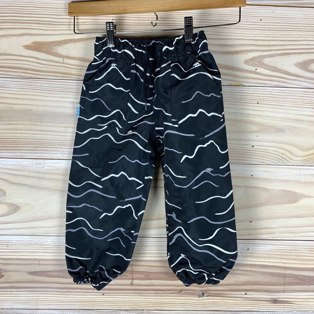Jan & Jul Rain Pants Kids 2T Black Mountain Polar Bear Waterproof Puddle Jumper